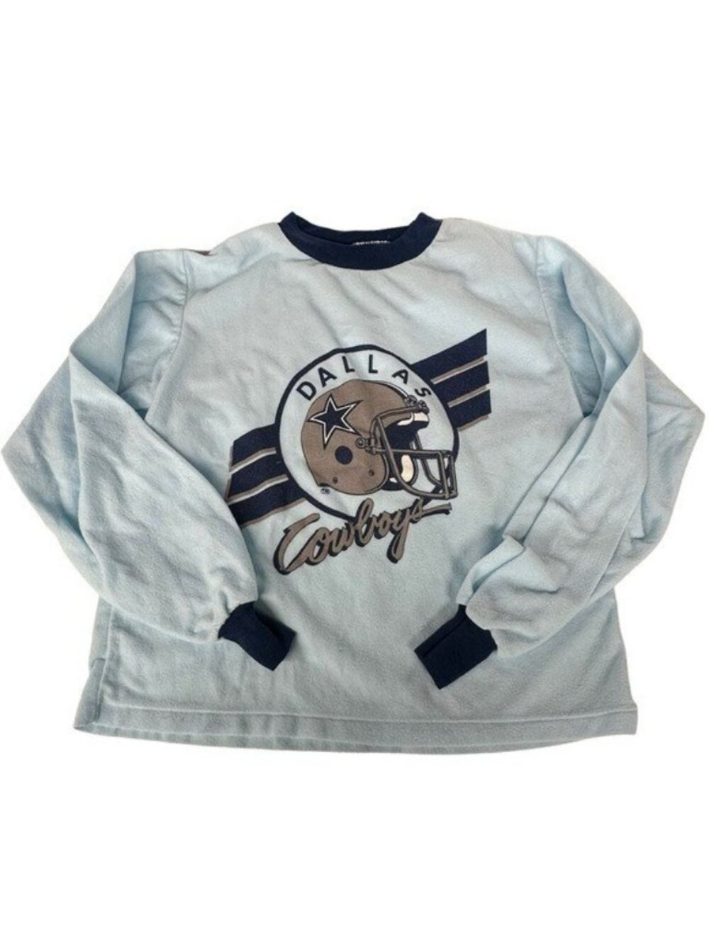 Dallas Cowboys Boys L 16/18 Vintage Logo Sweatshirt NFL Football Touch Down 80's